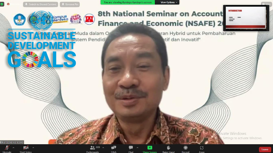 Dalam Rangka Meningkatkan Pengetahuan dan Softskill Inklusifitas Pendidikan, Departemen Akuntansi FEB UM dan Prof. Dr. Kardoyo, M.Pd Mendorong Pelaksanaan Pembelajaran Hybrid Pasca Pandemi
