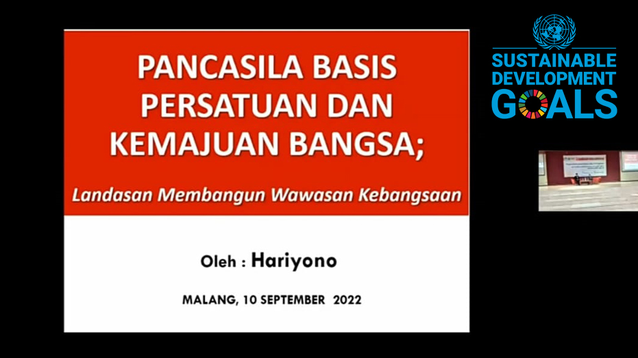 Departemen Akuntansi UM Sukses Gelar Seminar Mental Kebangsaan: Tanamkan Nilai Pancasila Pada Mahasiswa Dalam Mendukung Sukseskan SDGs