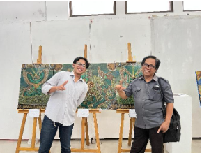 Pameran Karya Skripsi Pertarungan Garudeya dengan Ular Naga sebagai Ide Penciptaan Karya Lukis