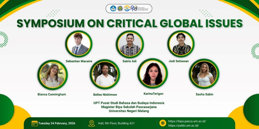 Mahasiswa SIT dan Mahasiswa Magister Pendidikan BIPA UM Bahas Isu Global dalam Symposium on Critical Global Issues
