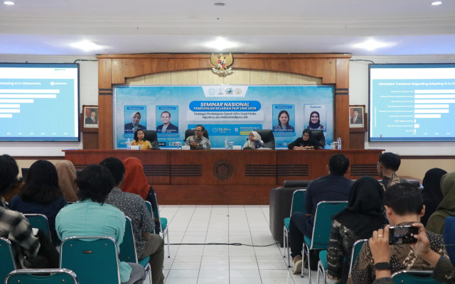 Direktorat Inovasi UM semarakkan Seminar Strategis AI dalam Pendidikan untuk Penguatan Literasi Digital dan Pendidikan Berkualitas